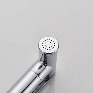 MINJING Bidet Shower Faucets, Brass Hygienic Shower Spray Airbrush Tap, Hot and Cold Mixer Toilet Spray Bidet Tap,Chrome A