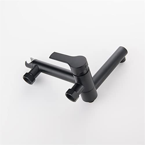 MINJING Bidet Sprayer Black, Wall Mount Bathtub Faucet with Bidet Sprayer, Cold and Hot Water Bidet Toilet Sprayer, Handheld Bidet Sprayer for Personal Hygiene