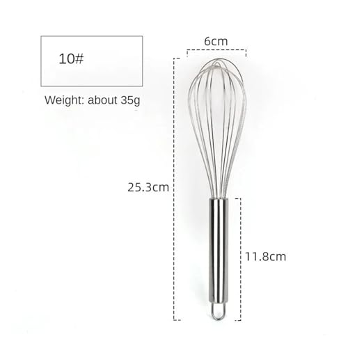 8/10/12inch Stainless steel mixing hand whisk, kitchen baking utensils, cream butter whisk.(1 set)