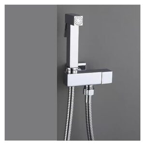 brass bidet faucet handheld toilet bidet sprayer sanitary shower toilet faucet single cold water faucet self cleaning(chrome)