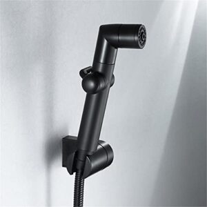 MINJING Bidet Sprayer for Toilet, Stainless Steel Handheld Bidet Toilet Sprayer Set with Hose, Easy Install, Perfect for Personal Hygiene,Black