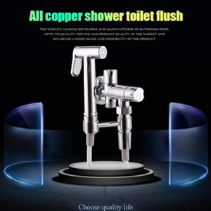 MINJING Brass Bidet Faucets Brass Toilet Faucet Bidet Toilet Sprayer Brass Bidet Sprayer Hand Toilet Spray Gun-A