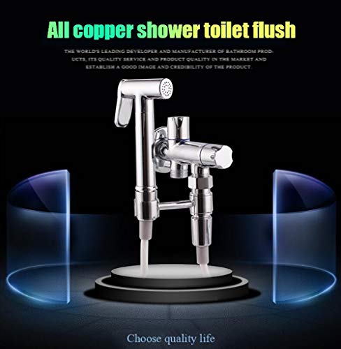 MINJING Brass Bidet Faucets Brass Toilet Faucet Bidet Toilet Sprayer Brass Bidet Sprayer Hand Toilet Spray Gun-A