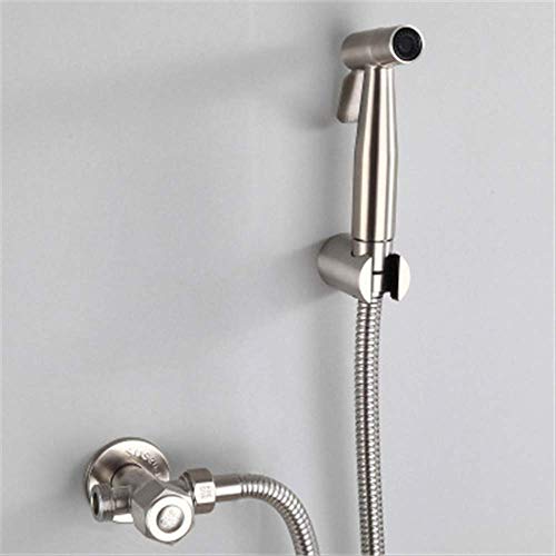 MINJING Stainless Steel Toilet Hand Held Bidet Faucet Sprayer Bidet Set Sprayer Toilet Spray for Bathroom Self Cleaning Shower Head B