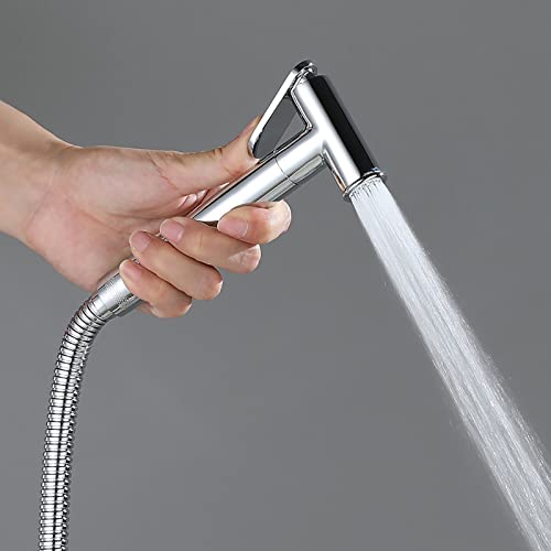 MINJING Handheld Bidet Sprayer for Toilet, Brass Cloth Diaper Sprayer Kit Wall Mounted Bidet Sprayer Set Single Handle Toilet Bidet Sprayer Kit with 150cm Shower Hose