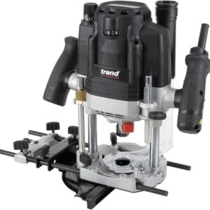 Trend T8 1/2 Inch Dual-Mode Plunge Workshop Router, Engineered for Hand-held and Router Table Use, 3-1/4 HP, 15 Amp, U*T8EK