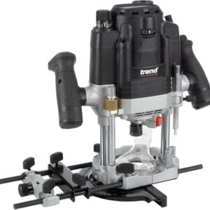 Trend T8 1/2 Inch Dual-Mode Plunge Workshop Router, Engineered for Hand-held and Router Table Use, 3-1/4 HP, 15 Amp, U*T8EK