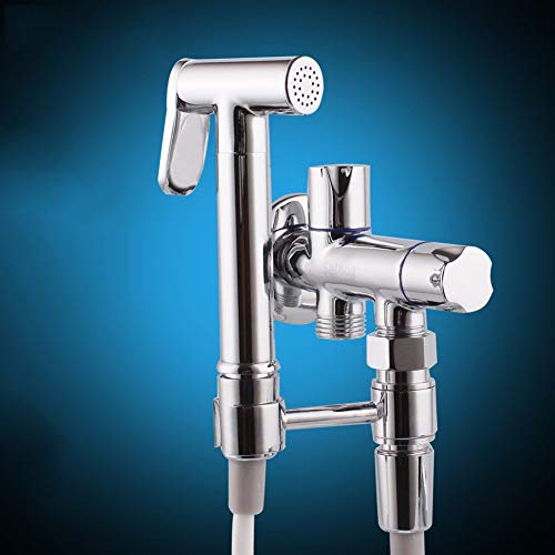 MINJING Brass Bidet Faucets Brass Toilet Faucet Bidet Toilet Sprayer Brass Bidet Sprayer Hand Toilet Spray Gun-A