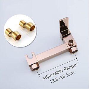 MINJING Bidet Sprayer for Toilet Rose Gold, Baby Cloth Diaper Sprayer for Toilet, Brass Wall Mounted Bidet Faucet for Personal Hygiene, Pet Clean