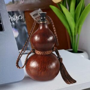 Gourd Water Bottle, Gourd Bottle 7.9 In Traditional Gourd Beverage Container Water Bottle Drinking Gourd Handcrafted Role-Playing Prop for Daily Drinking, Outdoor Activities, Drinking Gourd