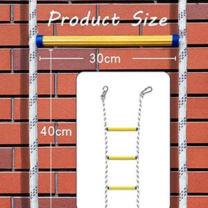 FGQCBBYC Escape Ladders 3 Storey Rope Ladder Nylon Home The Climb Engineeladder Portable Emergency Escape Ladder Reliable Fire Escape Ladder/15M/49Ft (10m/33ft)