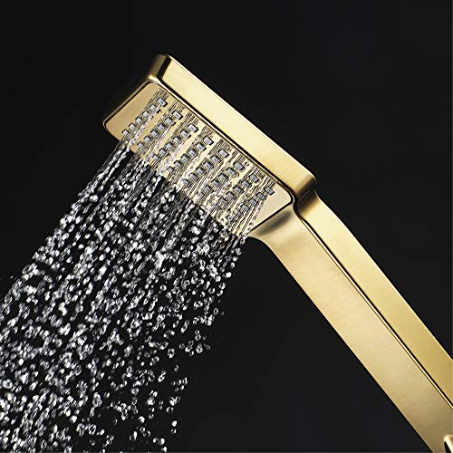 MINJING Bidet tap Black Sprayer Wall Mounted Brass Toilet Kit Brass Spray Copper Valve Set Jet Bidet Faucet Cold and Hot Bathtub for Bathroom Douche, Pet Bath, Personal Hygiene