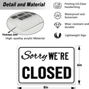 Acrylic Sign For Wall Exit Sign Self-Adhesives Sign For Door Or Wall 6 X 8 Inch Premium Acrylic Design Plate