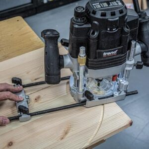 Trend T8 1/2 Inch Dual-Mode Plunge Workshop Router, Engineered for Hand-held and Router Table Use, 3-1/4 HP, 15 Amp, U*T8EK