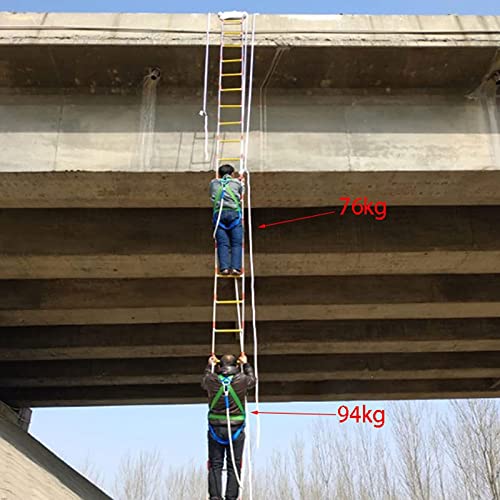 FGQCBBYC Rope Ladder Fire Escape Ladders 2-10 Storey Evacuation Safety Ladder,Emergency Fire Escape Ladder, for Indoor/Outdoor Weight Capacity up to 900Lb/8M/26.2Ft/18M/59Ft