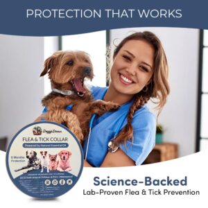 Flea and Tick Collar for Dogs and Cats- Long-Lasting 8-Month Protection Using Natural Plant-Based Oils - Safe for Pets, People and The Environment - 2-Pack Flea Collar for Dogs and Cats