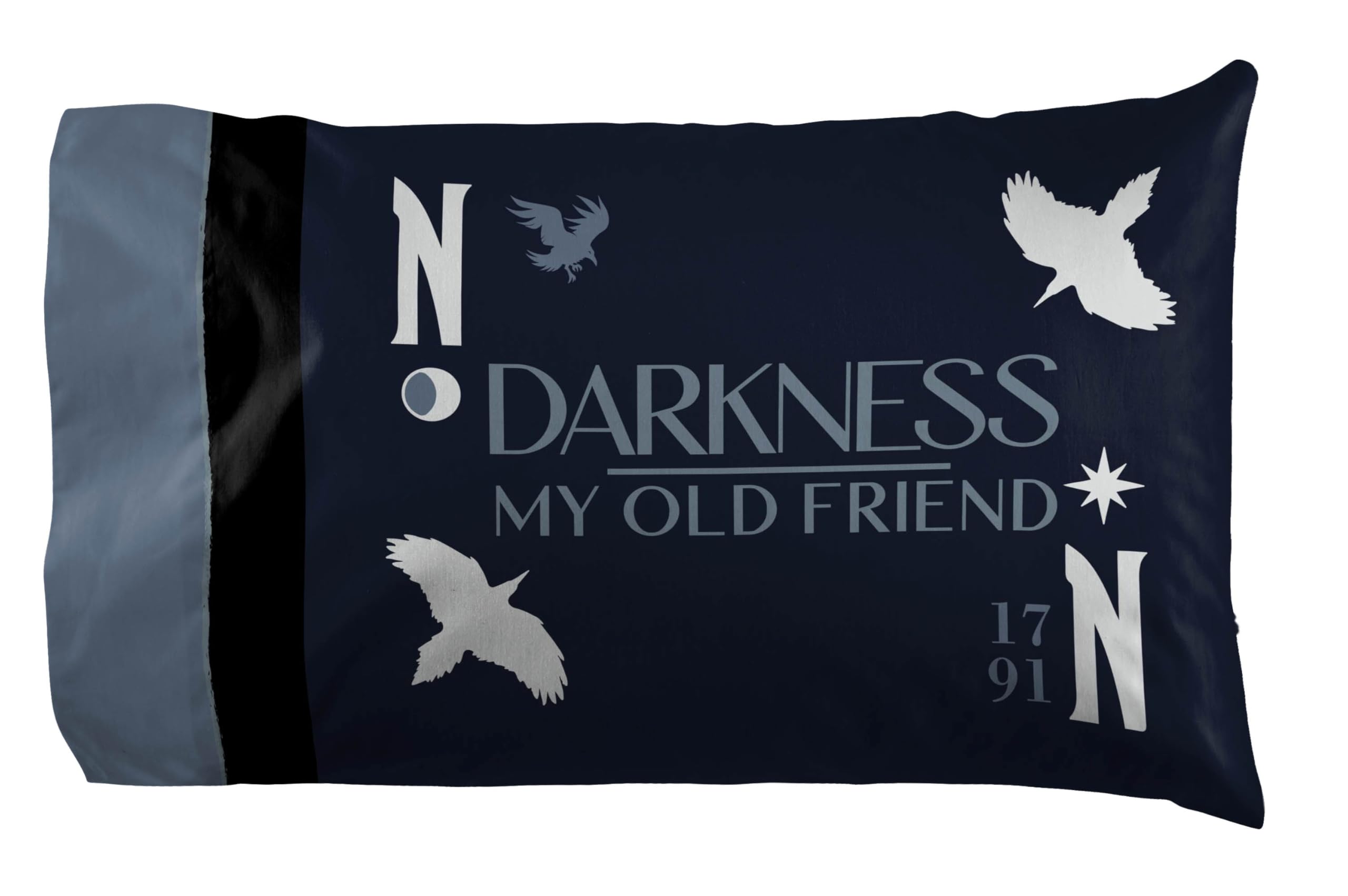 Jay Franco Wednesday Addams Queen Sheet Set - Super Soft Kids 4 Piece Bedding Set - Moon and Stars Microfiber Sheets Includes Reversible Pillow Covers