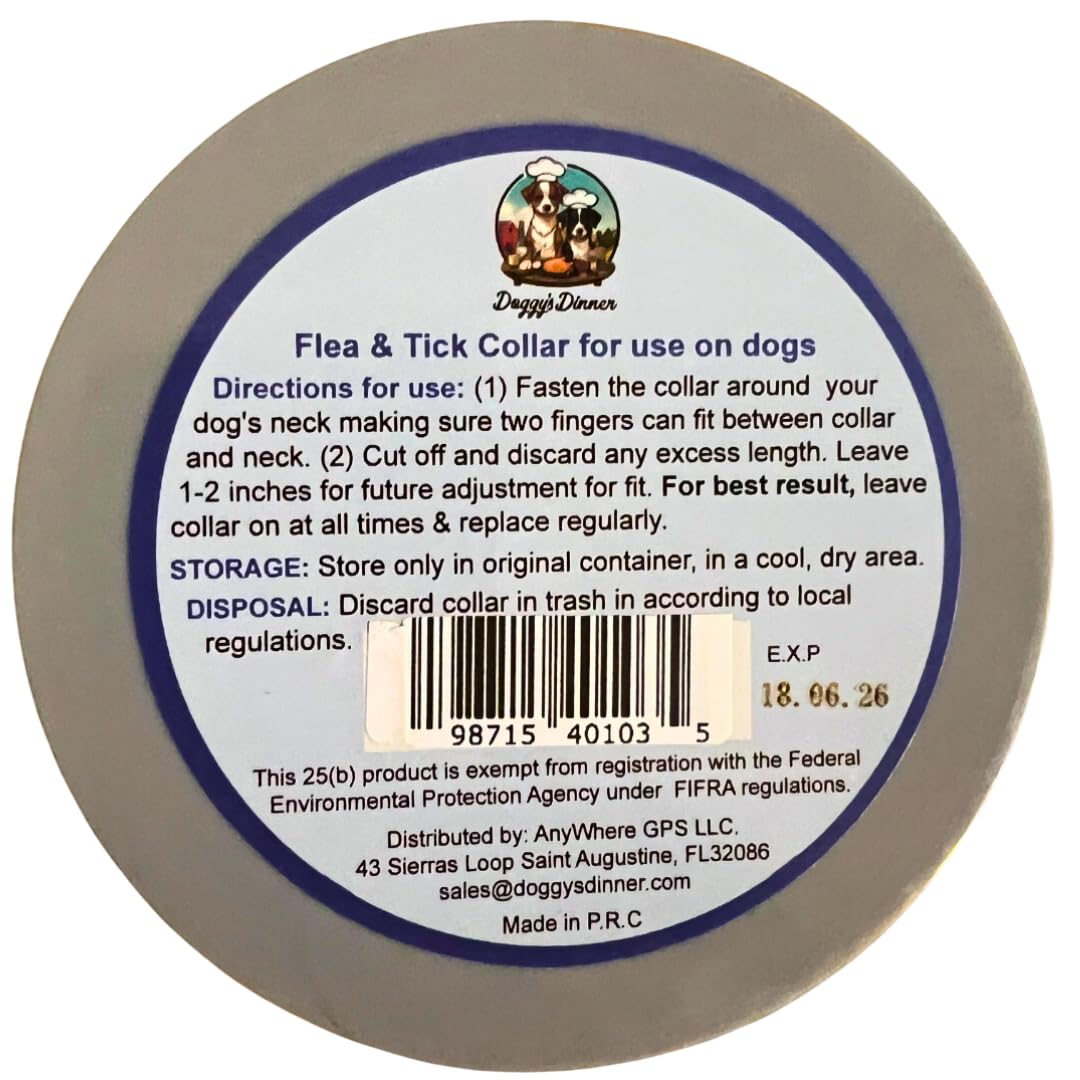 Flea and Tick Collar for Dogs and Cats- Long-Lasting 8-Month Protection Using Natural Plant-Based Oils - Safe for Pets, People and The Environment - 2-Pack Flea Collar for Dogs and Cats