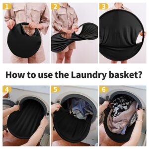 Linghes Laundry Basket With Handles,Ultra-Large Capacity Hampers for Laundry, Laundry Turtle for Dryer Clothes Removal,Collapsible Laundry Baskets.First-Class Laundry Organization and Storage.