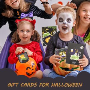 CREATIVETREES Card Making Kits Vintage Halloween DIY Greeting Card, Halloween Cards and Envelopes, Halloween Thank You Cards for Halloween Party Invitations (Black)