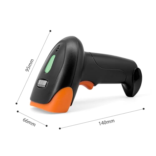 USB Wired Connection Barcode Scanner Digital Printed Bar Code Reader for Supermarket Checkout, Mobile Payment (USB & 2.4G & BT Connect)