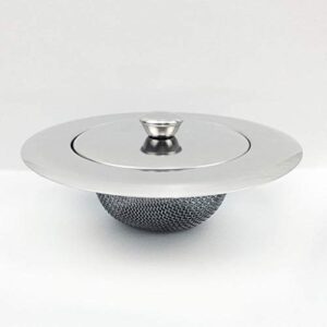 Kitchen Sink Strainer Drain Hair Catcher Bath Stopper Plug Stainless Steel Sewer Filter With Lid Bathroom Supplies