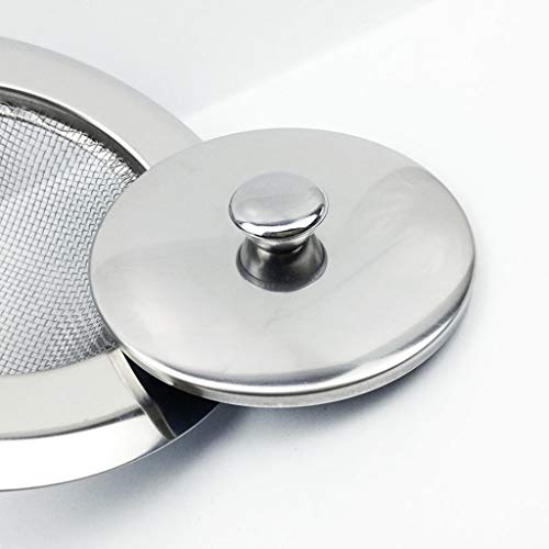 Kitchen Sink Strainer Drain Hair Catcher Bath Stopper Plug Stainless Steel Sewer Filter With Lid Bathroom Supplies