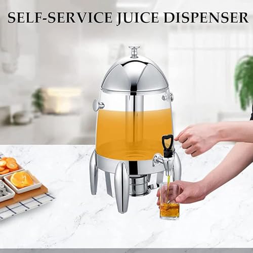 12L Commercial Stainless Steel Hot Beverage Dispenser 3 Gallon Chafer Urn Large Hot Water Urn for Coffee, Tea, Cappuccino, Hot Chocolate and Drinks