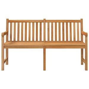 MINERWALL Patio Bench 59.1" Solid Teak Wood,Outdoor Patio Teak Bench — Durable and Stylish for Your Comfort Patio Furniture