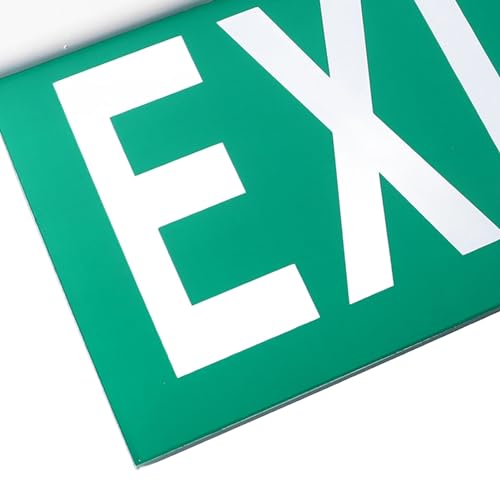 Led Emergency Exit Sign Acrylic Clear Eye Catching Exit Sign with Light for Building Camera Indoor Use AC85‑265V