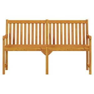 MINERWALL Patio Bench 59.1" Solid Acacia Wood,Acacia Wood Patio Bench with Armrests for Enhanced Outdoor Seating Comfort Patio Furniture