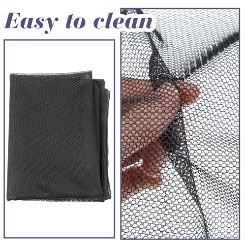 39x59 Inch Black Mesh Fabric Polyester Mesh Fabric Slightly Stretch Mesh Material Fabric Mesh Fabric Netting for Sewing Projects, Backpack Pocket and Straps, Netting Clothes, Netting Bag Shopping Bag