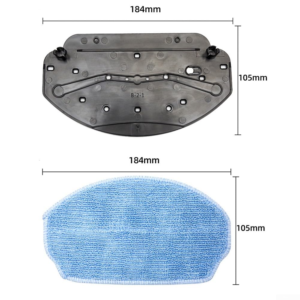 Kit Mop Bracket Pads Kit For BR150 BR151 G20 Sweepers Accessories(1 Mop Bracket+1 Rag)