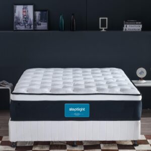 sleptight short queen mattress, 12 inches pillow top hybrid rv mattress in a bag, pocket spring mattress for medium firm pressure relief camper mattress