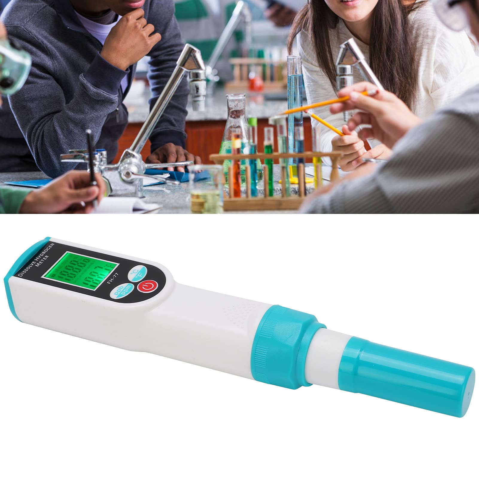 Hydrogen Tester FH-77 High Accuracy Water Tester Portable Hydrogen Rich Tester Pen for Aquarium and Lab