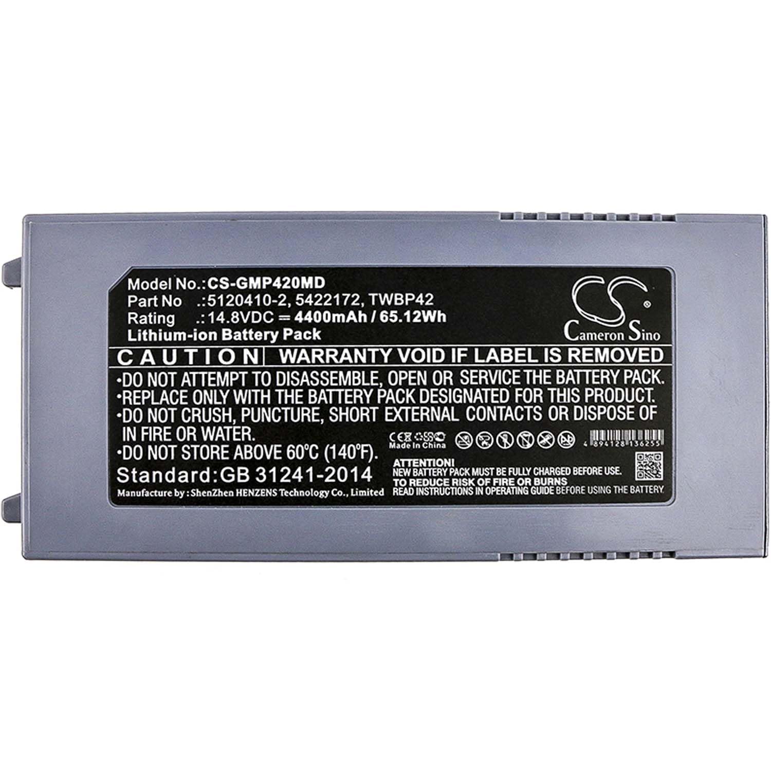 SCESMIA Replacement Battery for Echographe Logic-E Echographe Logiq I Echographe Vivid E Logiq E Logiq I Ultrasound Machines Vivid e Vivid E Ultrasound 14.8V/4400mA