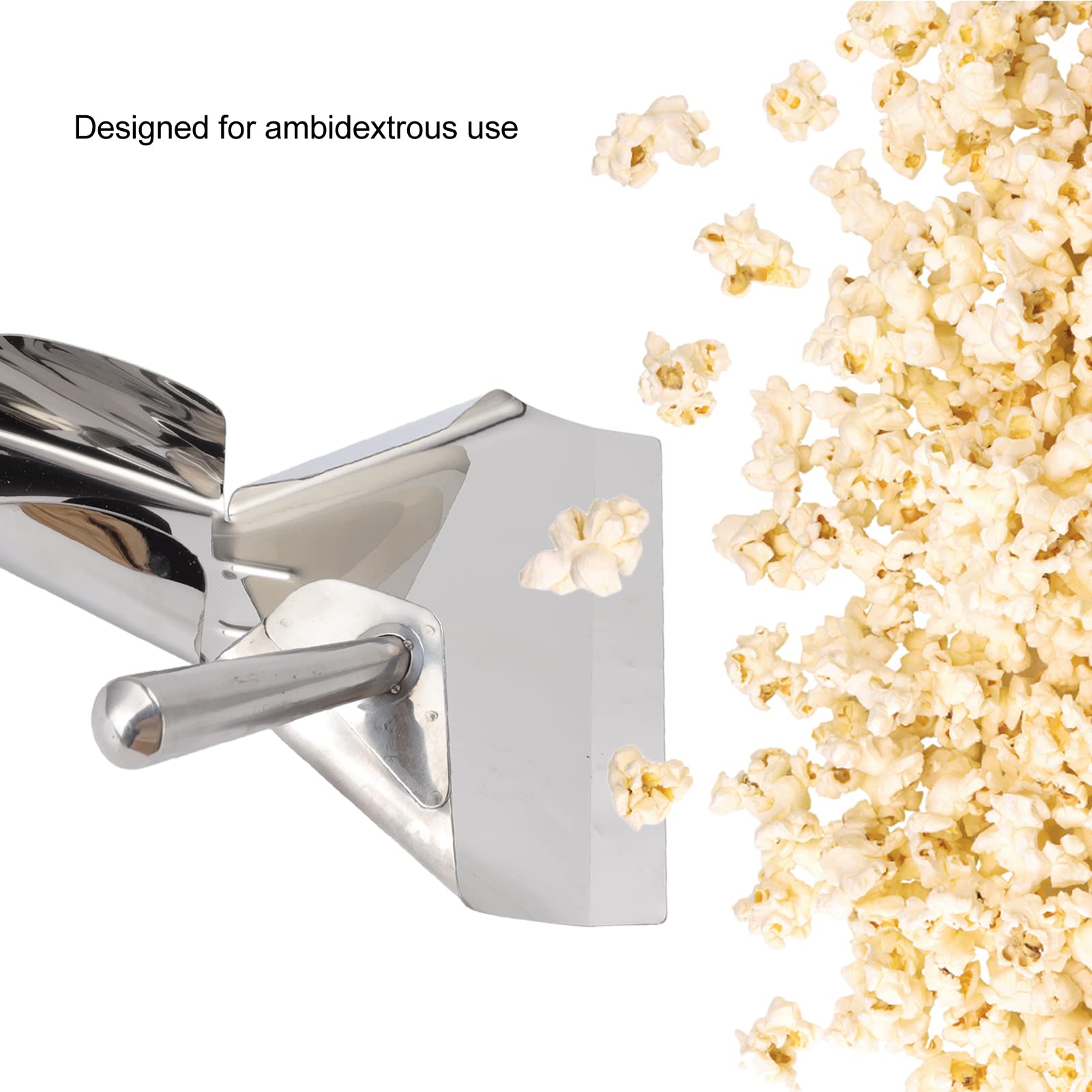 Stainless Steel Rustproof French Fries Shovel, Popcorn Scoop, French Fry Scooper, Ideal for Cinemas Buffet