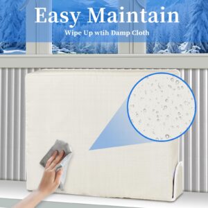 21''Wx 15''Hx 3.5'' Indoor Air Conditioner Cover for Inside Window, 3 Layers AC Cover for Inside, Indoor Window AC Unit Insulation Cover for Winter