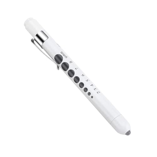 Essential Nurse Penlight - LED Flashlight for Medical Professionals - Must-Have Tool for Nurses, Students, and Doctors (Silvery)