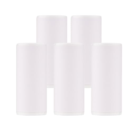 YDuupxe 5Pcs Thermal Sticker Paper White Self Adhesive Rolls 57 * 25mm Mini Printer Receipt Papers Used for Photo Label Small Ticket Printing (Adheisve)