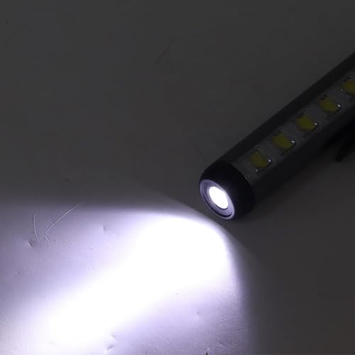 Srliya LED Pen Light Aluminum Alloy Portable USB Rechargeable Pocket Dual Beam Penlight Mini Handheld Light for Nurses Students Medical Doctors