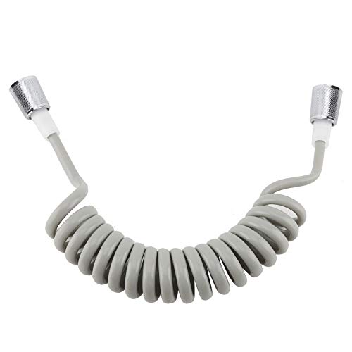 Shower Hose ABS Spring Flexible Shower Hose Water Plumbing Toilet Bidet Spray for Bathroom (Gray)