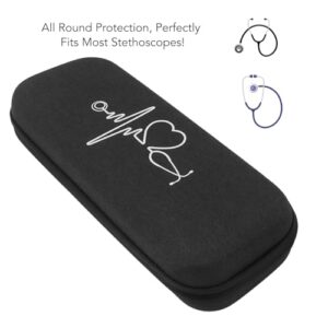 Hard Stethoscope CASE Shockproof EVA Storage Bag Nurse Accessories for Medical Professionals