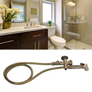 NDNCZDHC Bidet Sprayer G1/2 Female Male Thread Toilet Sprayer with Angle Valve Single Handle 6.6ft Range Antique Copper Bidet Attachment for Toilet