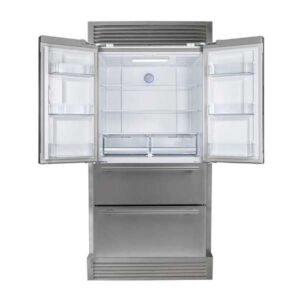 Forno Moena Energy Star Refrigerator and Freezer 19.2 Cu.Ft French Door Stainless Steel Freestanding Fridge with Ice Maker (Moena 40-Inch with Modern Grill)