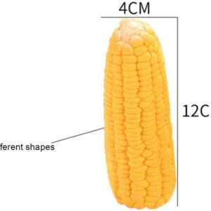 Zenarao Pet Dog Corn Shape Squeaky Bite-Resistant Interactive Play Chew Toy Pet Supplies Dog Toy Corn, Dog Toys Aggressive Chewers for Dog, Pet Supplies