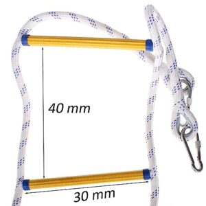 Safety Ladder,Home Emergency Escape Ladder - Portable Fire Escape Ladder,Rope Ladder/5M/16.4Ft