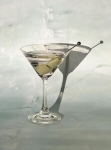 extra olives martini candle (olive juice)