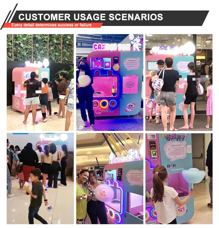 Cotton Candy Vending Machine Professional Manufacturer Small Business Low Cost Shopping Outdoor Work Using Vending Machines