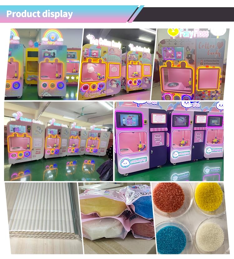 Cotton Candy Vending Machine Professional Manufacturer Small Business Low Cost Shopping Outdoor Work Using Vending Machines